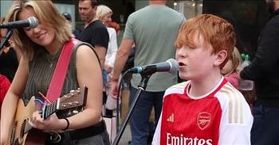 12-Year-Old Could Be The Next Ed Sheeran After ‘Hallelujah’ Street Performance 