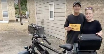 God Bopped Me Over The Head’ Stranger Gifts Bike To Man Walking 2 Hours To Work