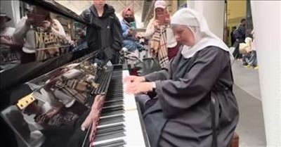 Nun Sits Down At Public Piano And Plays A Mesmerizing Tune 