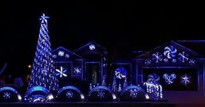 Christmas Light Show Set To ‘Where Are You Christmas’ 