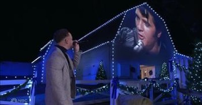 Kane Brown Sings ‘Blue Christmas’ Duet With Elvis At Graceland 