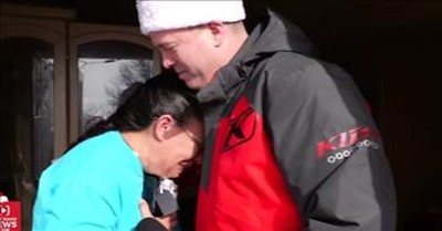 Generous Woman Breaks Down In Tears After Receiving Secret Santa Gift 