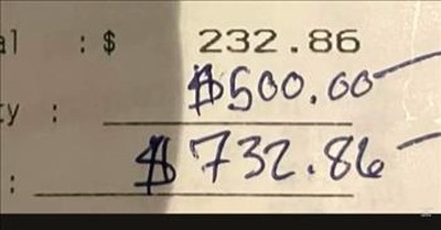 Kind Customers Left Waitress Massive Tip And Directions On How To Use The Money 