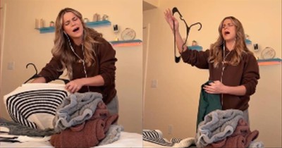 Woman Praises Jesus With ‘Oceans (Where Feet May Fail’ Cover While Doing Laundry