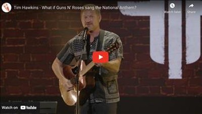 Tim Hawkins - What if Guns N' Roses sang the National Anthem? 