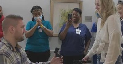 Boyfriend Proposes As Woman Leaves Hospital After Fall  
