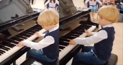 5-Year-Old Amazes As He Plays Mozart On The Piano
