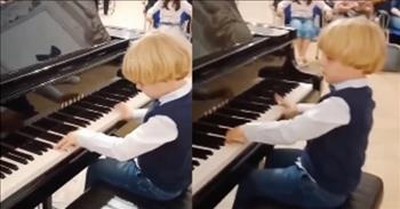 5-Year-Old Amazes As He Plays Mozart On The Piano 