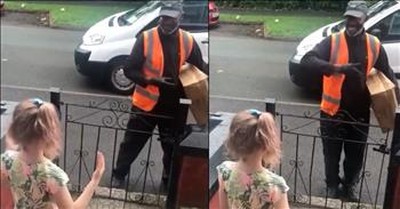 8-Year-Old Learns Sign Language To Connect With Deaf Delivery Driver 
