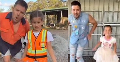 Father and Daughter Light Up the Screen with Perfect Lip-Sync of 'Footloose' 