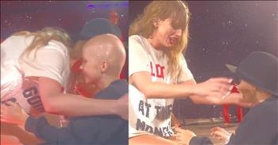 Little Girl Fighting Cancer Receives Special Surprise From Taylor Swift During Concert 