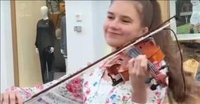 Teen Violinist's Jaw-Dropping Cover Of 'Can't Take My Eyes Off You' 