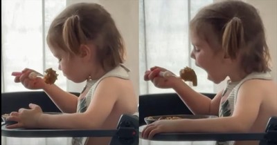 Little Girl Gives Hilarious Dinner Performance 