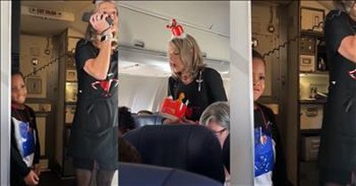 Entire Plane Joins In Celebrating Little Boy's Birthday 
