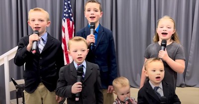 Adorable Children Sweet 'Nothing But The Blood Of Jesus' A Cappella Rendition
