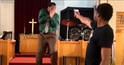 Heroic Man Tackles Armed Attacker And Saves Pastor's Life During Church Service 