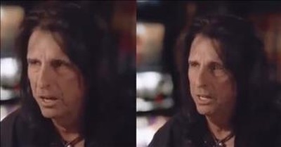 Rocker Alice Cooper Shares Powerful Testimony About His Return To Christ 