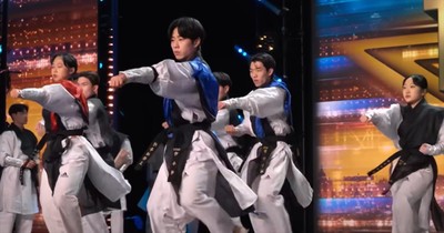 Taekwondo Group Mesmerizes With Golden Buzzer Routine On Britain's Got Talent