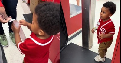 Adorable Toddler Made Honorary Target Team Member And Takes Job Seriously