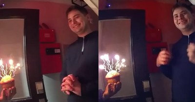 Police Officers Turn 911 Call into Heartwarming Celebration with Cupcake and Candles