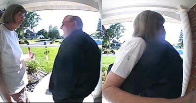 Husband's Sweet And Loving Words to Wife Caught on Doorbell Camera