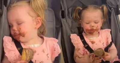 Toddler's Reaction To Losing Ice Cream While Asleep