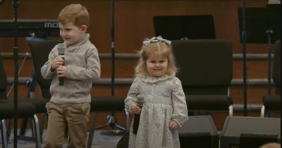 Two Young Voices Sing The Sweetest Rendition Of 'I Love You, Lord' 