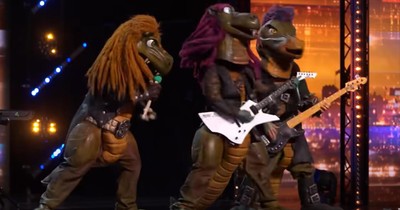 Dinosaurs Steal the Show on BGT with Epic Rock Performance