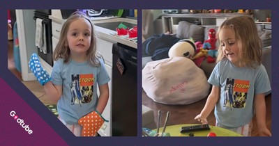 Little One's Kitchen Setup Is Absolutely Priceless