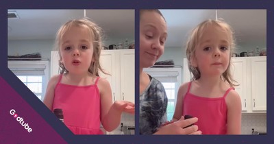 Little Girl Teaches Us How to Make Chocolate Milk Her Way