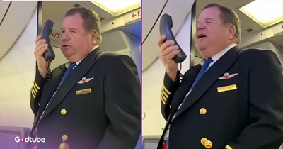 Pilot Gets Emotional During Heartfelt Announcement on His Final Flight
