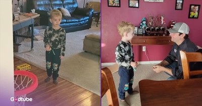 Son’s Hilarious Response to Dad’s Clean-Shaven Look