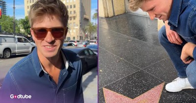 Robert Irwin Visits Father Steve Irwin’s Star on Hollywood Walk of Fame