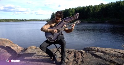 ‘Oceans (Where Feet May Fail)’ Stunning Harp Guitar Instrumental Cover