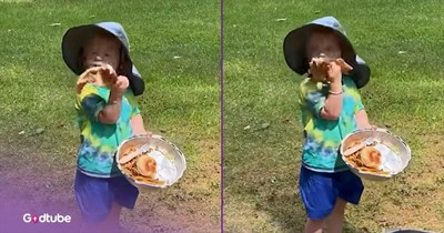 This Youngster’s Hysterical Struggle to Eat a Piece of Pizza Is Pure Gold