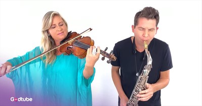 Powerful Violin and Saxophone 'The Old Rugged Cross' Hymn Instrumental 