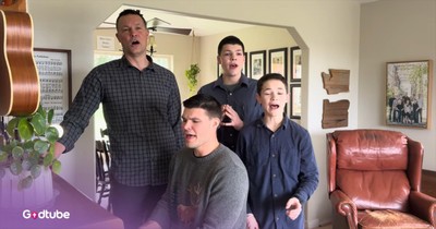 Father and Sons Perform Heart-Stirring Rendition of 'How Great Thou Art'