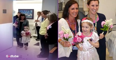 4-Year-Old Girl Battling Leukemia 'Marries' Her Favorite Nurse in a Heartwarming Hospital Wedding