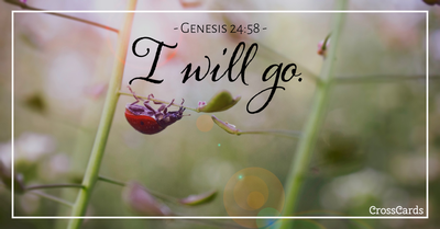 Your Daily Verse - Genesis 24:58