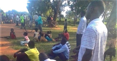 People mourning following the death of the pastor, pastor killed after radio broadcast in Uganda