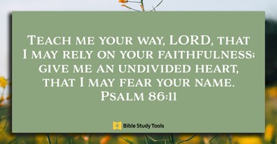 When Prayer Is Desperate, Psalms Satisfy (Psalm 86:11-13) - Your Daily Bible Verse - March 3