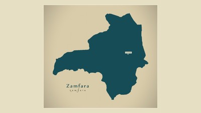 A map of Zamfara, more than 270 of the 316 kidnapped Nigeria girls have been recovered
