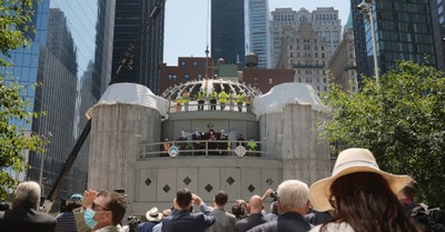 People gathered at the St. Nicholas National Shrine, Group raises $95 million to rebuild St. Nicholas Church