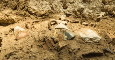 tools destroyed in the ancient earthquake, Archaeologists find evidence of biblical earthquake