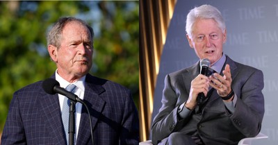 George Bush and Bill Clinton, Bush and Clinton visit Ukraine