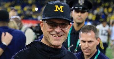 Michigan Coach Jim Harbaugh Marches for Life, Days after Winning National Title