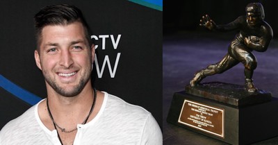 Tim Tebow Has Raised $1 Million for Charities by Auctioning His Heisman: 'Why Have it in Your Garage?'
