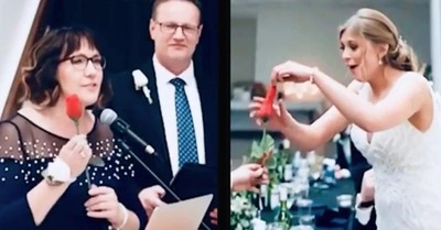 Groom Finds Out that the Rose for Mom He Gave at Age 10 Isn’t Really a Rose at All