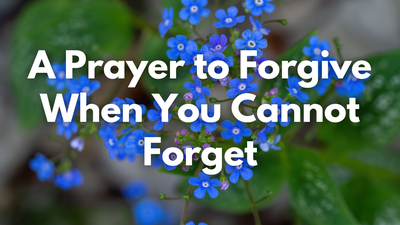 A Prayer to Forgive When You Cannot Forget