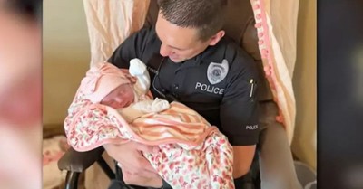 Indiana Police Officer Adopts Baby after Mother Leaves the Infant in a Box